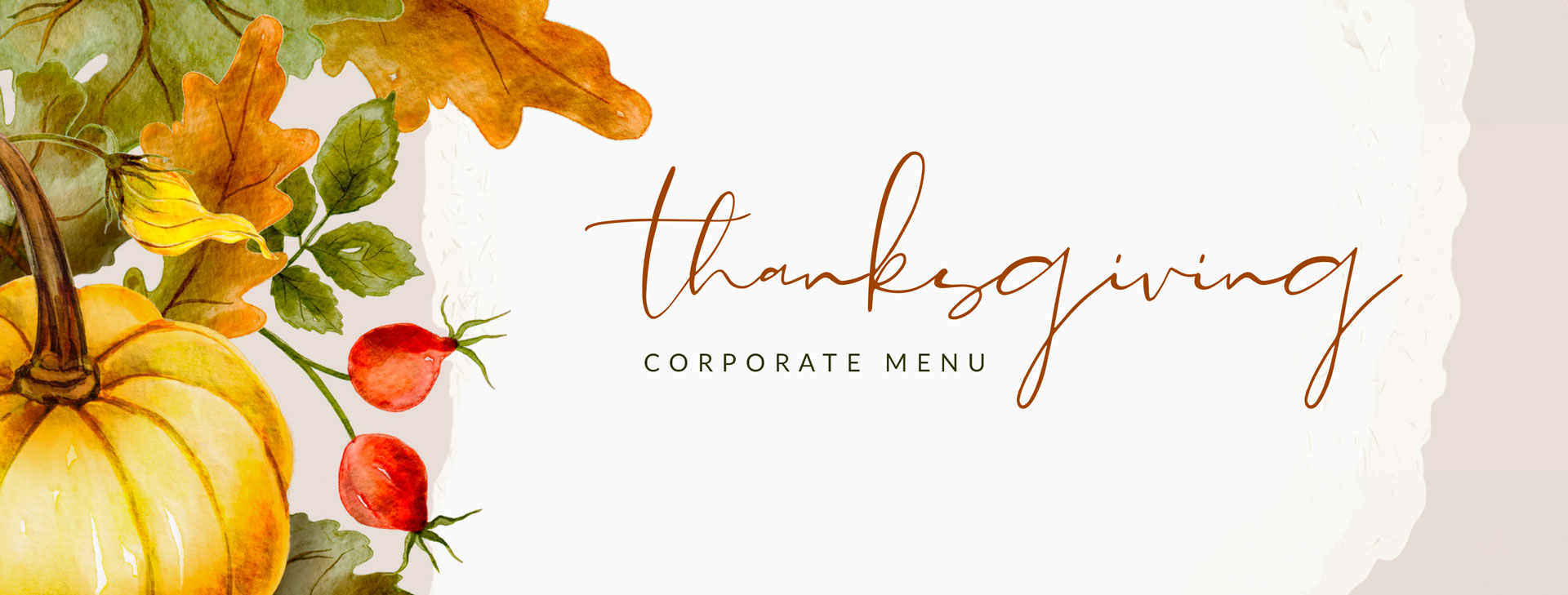 Thanksgiving Corporate Menu 2023