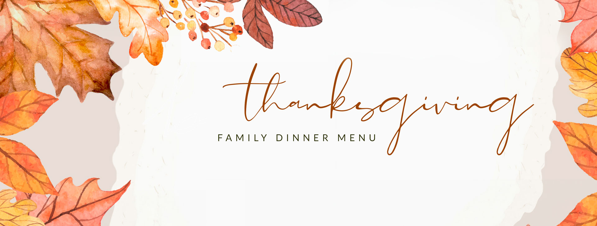 Thanksgiving Family Dinner Menu 2023